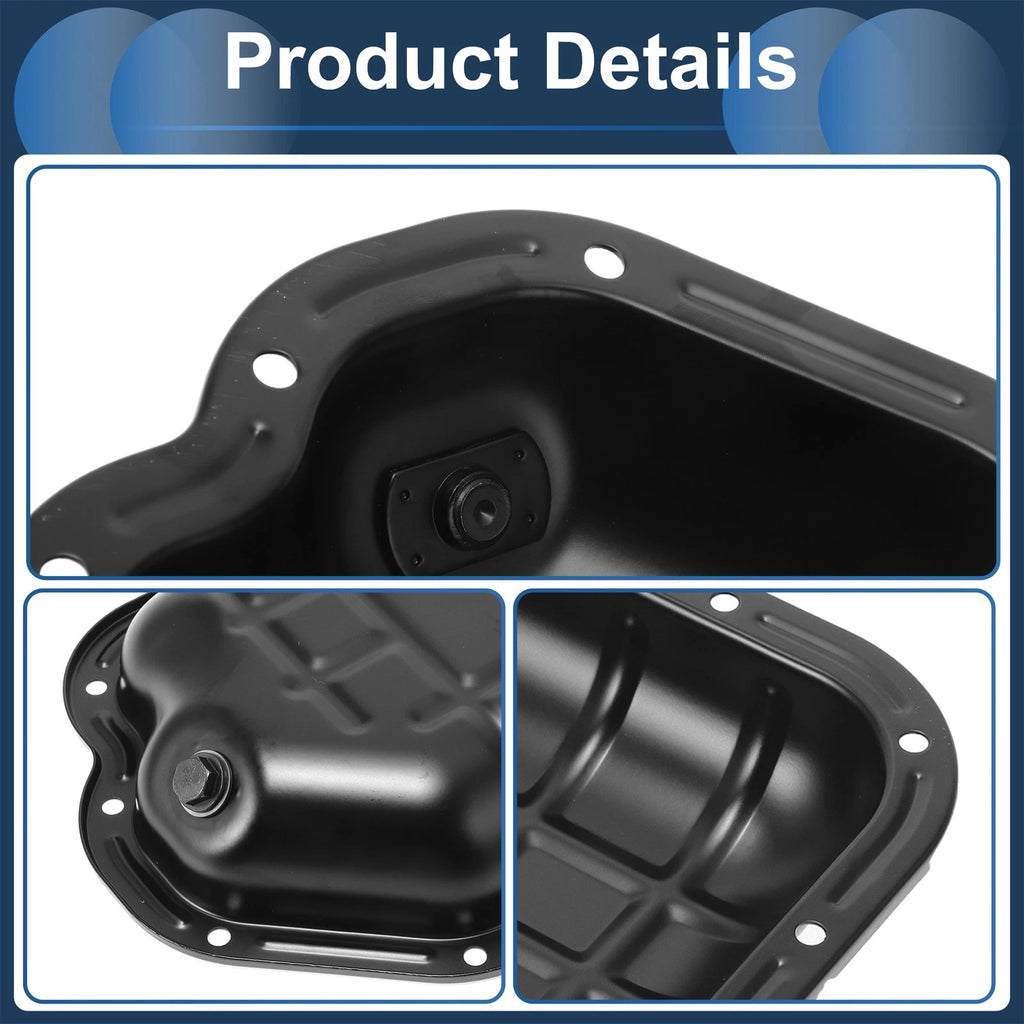 1 Pc Engine Oil Pan No.111102Y000 for Nissan Maxima (2000–2009) Iron Black