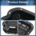 1 Pc Engine Oil Pan No.111102Y000 for Nissan Maxima (2000–2009) Iron Black