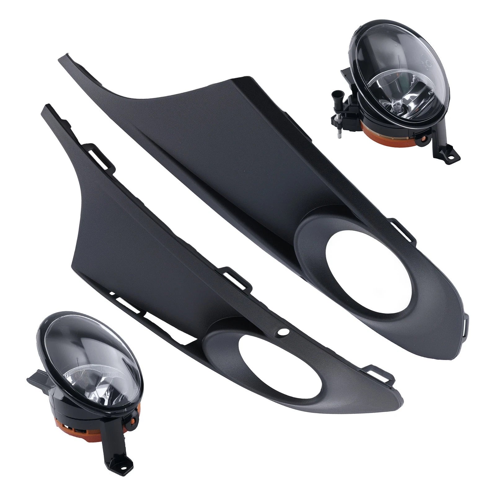 Set of 4 Fog Light Bumper Lamp Cover Bezel for VW Jetta (2011–2014) 5K0941699G
