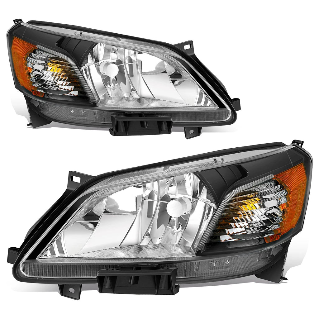 Headlight Assembly for Nissan NV200 (2013–2021) Black Housing Amber Corner
