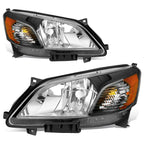 Headlight Assembly for Nissan NV200 (2013–2021) Black Housing Amber Corner