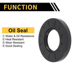 Set of 5 Oil Seal Rotary Shaft Seal NBR Rubber 40x80x10mm