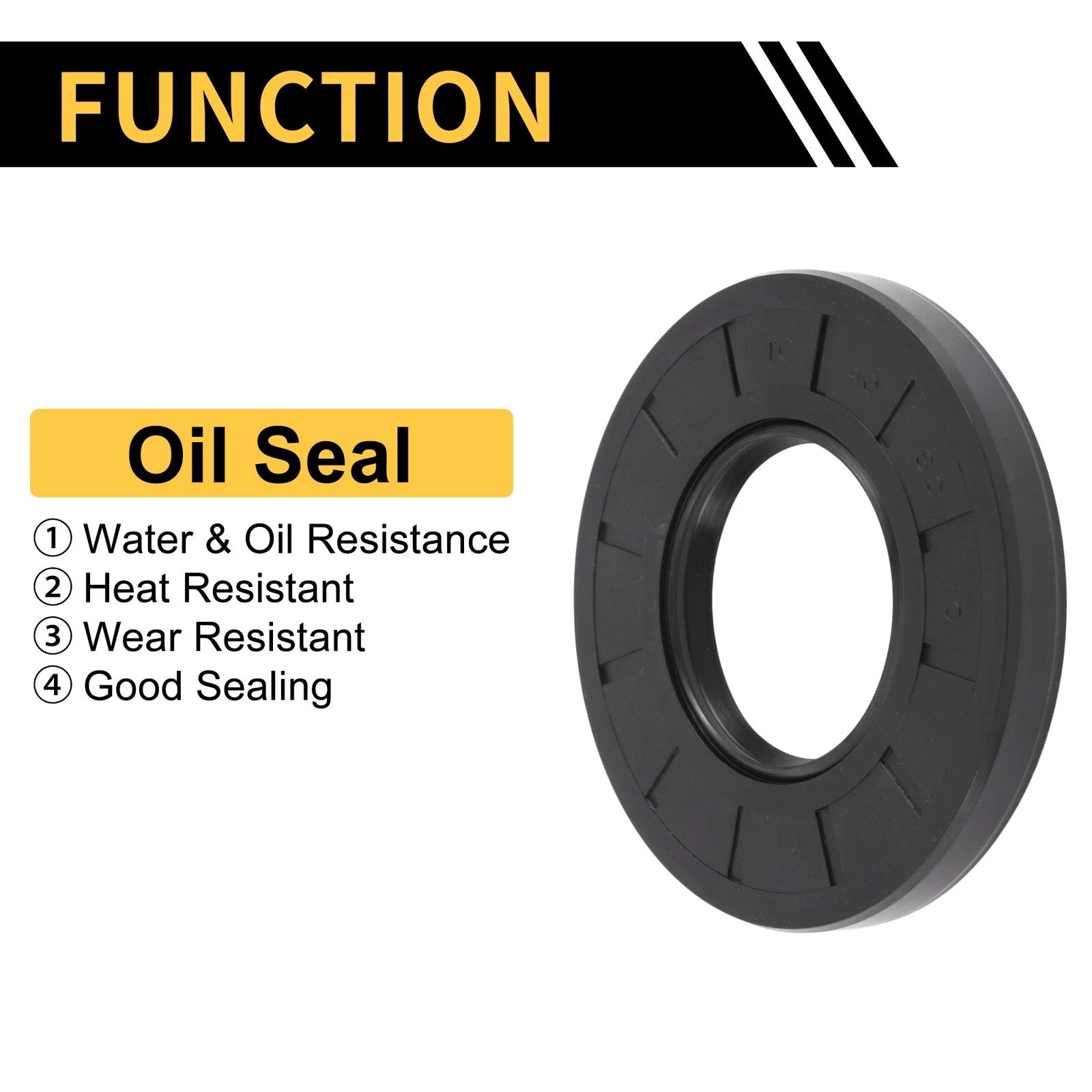 Set of 5 Oil Seal Rotary Shaft Seal NBR Rubber 40x80x10mm