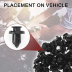 Front Fender Skirt Clips for Honda CR-V, CR-Z (1997-2020, 2011-2016) 100 Pcs