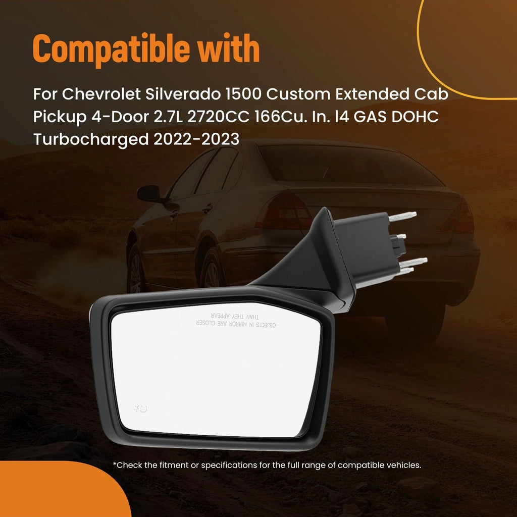 Right Side View Mirror Blind Spot for Chevrolet Silverado 1500 (2022–2023)