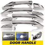 4X Exterior Door Handle for Honda Accord (2008–2012) Front Rear Left+Right Chrome