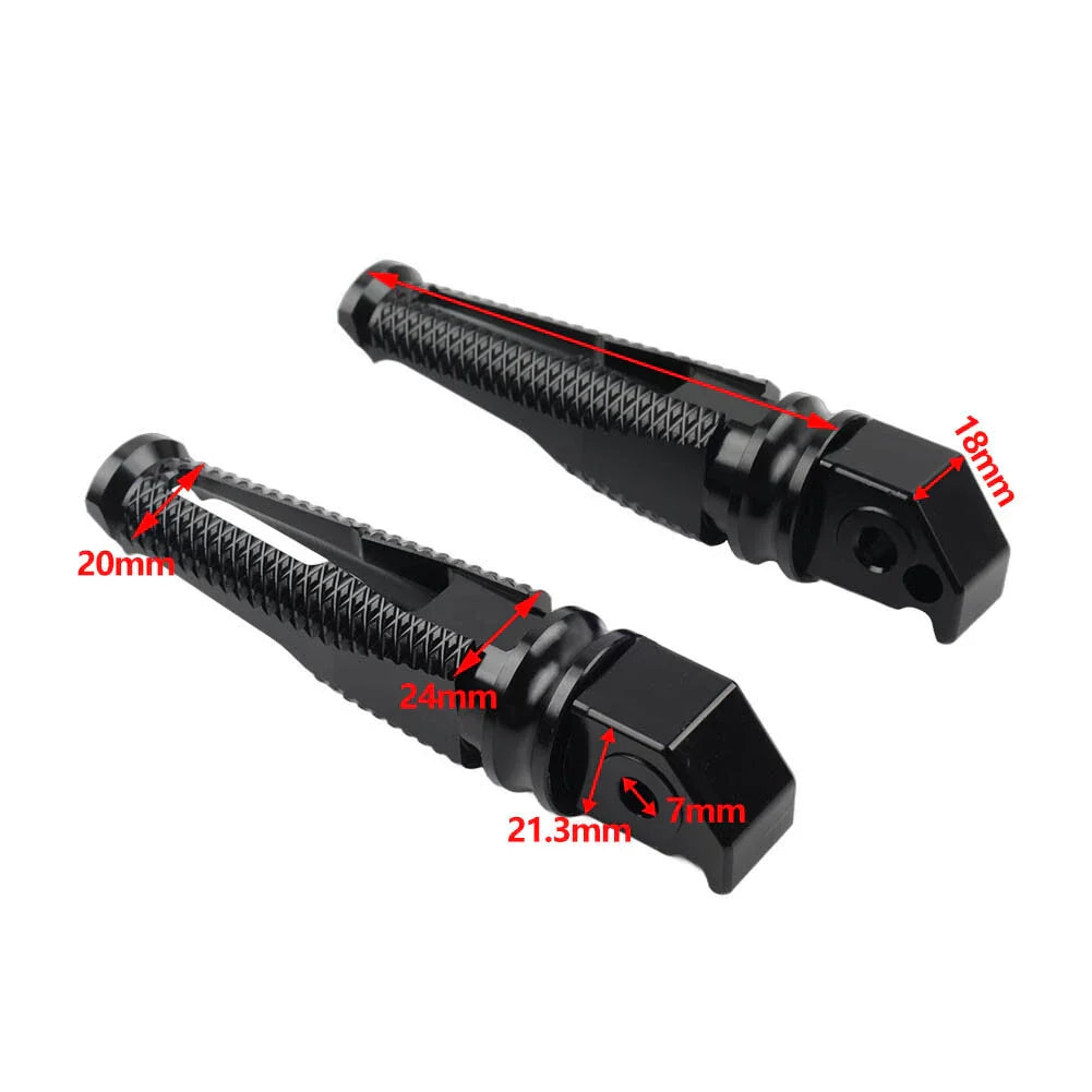Green Passenger Rear Footpegs for Honda CBR600RR, CBR1000RR, CBR600 F4 (2003-2019)
