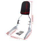 Skull Backrest Pad for Suzuki VL800 Boulevard M50 C50 (2001–2012)