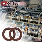 2X Oil Seal Rotary Shaft Seal for Various Models (35x50x8mm) FKM Rubber