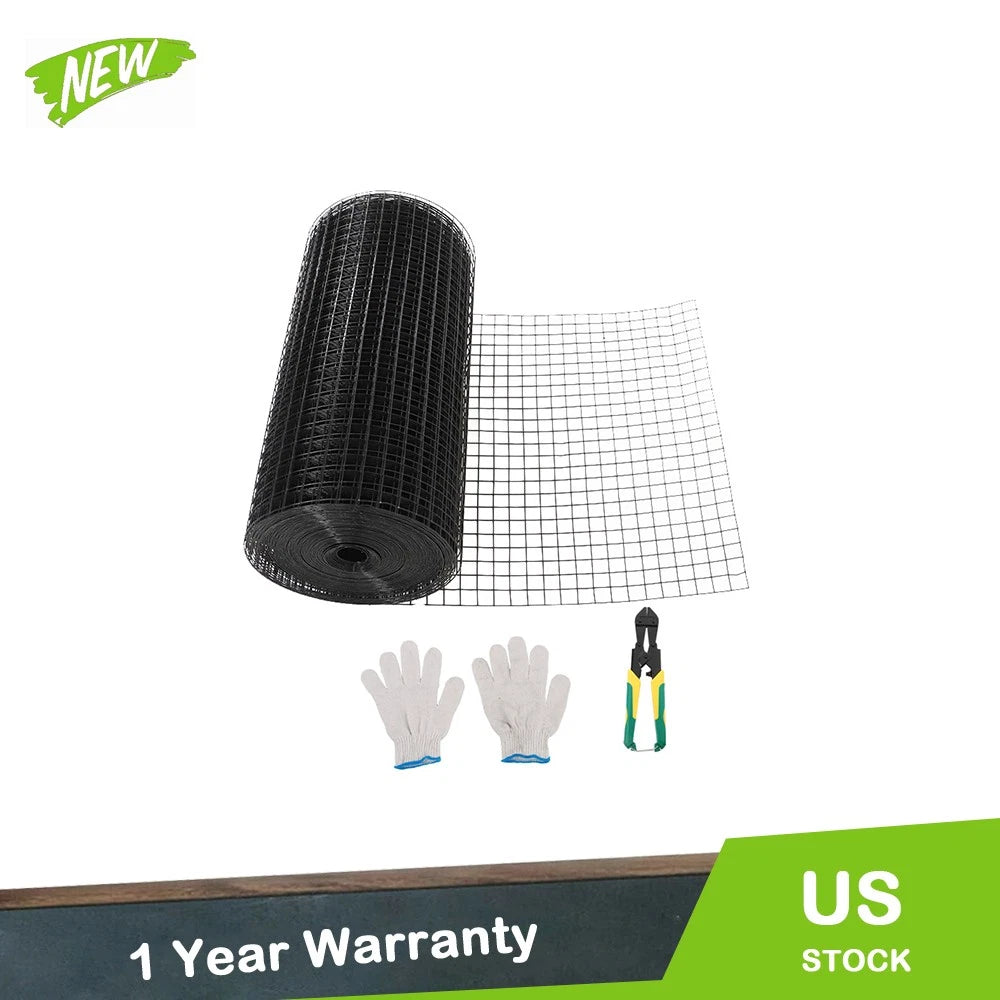 Vinyl Coated Welded Wire Fence for Chicken Rabbit Mesh (24"x100")
