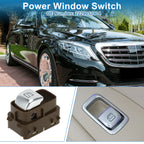 Power Window Switch for Mercedes-Benz E300 GLC300 S400 S500 (No. 2229051904) Brown