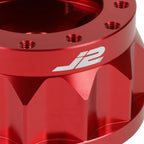 J2 2" 6-Bolt Aluminum Steering Wheel Hub Adapter for Mitsubishi (1983–2007)