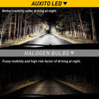 Set of 2 H4 LED Headlight Bulbs