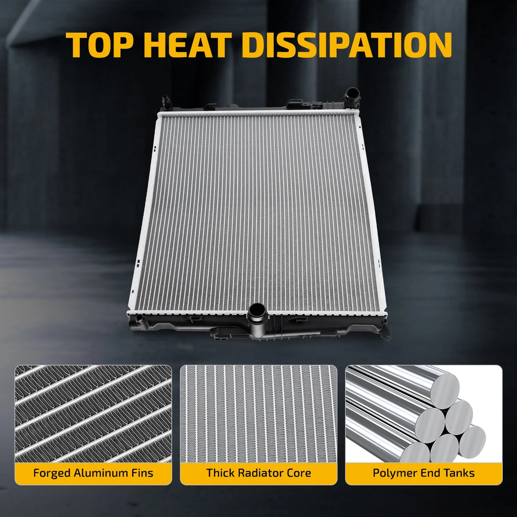 Replacement Aluminum Radiator for BMW X3 3.0L (2011–2012) 13371
