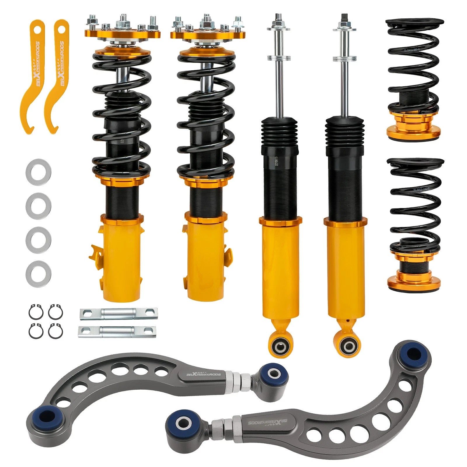 Coilover Springs Kit + Rear Upper Camber Arms for Honda Civic (2006–2011)