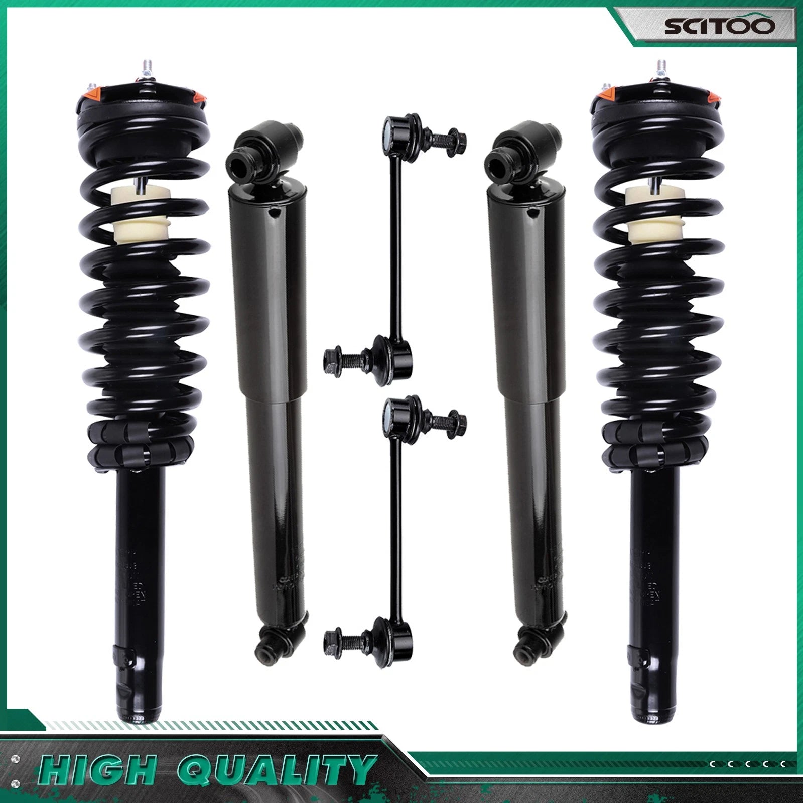 Complete Strut Assemblies & Shocks Sway Bar Kit for Ford Fusion (2010–2012)