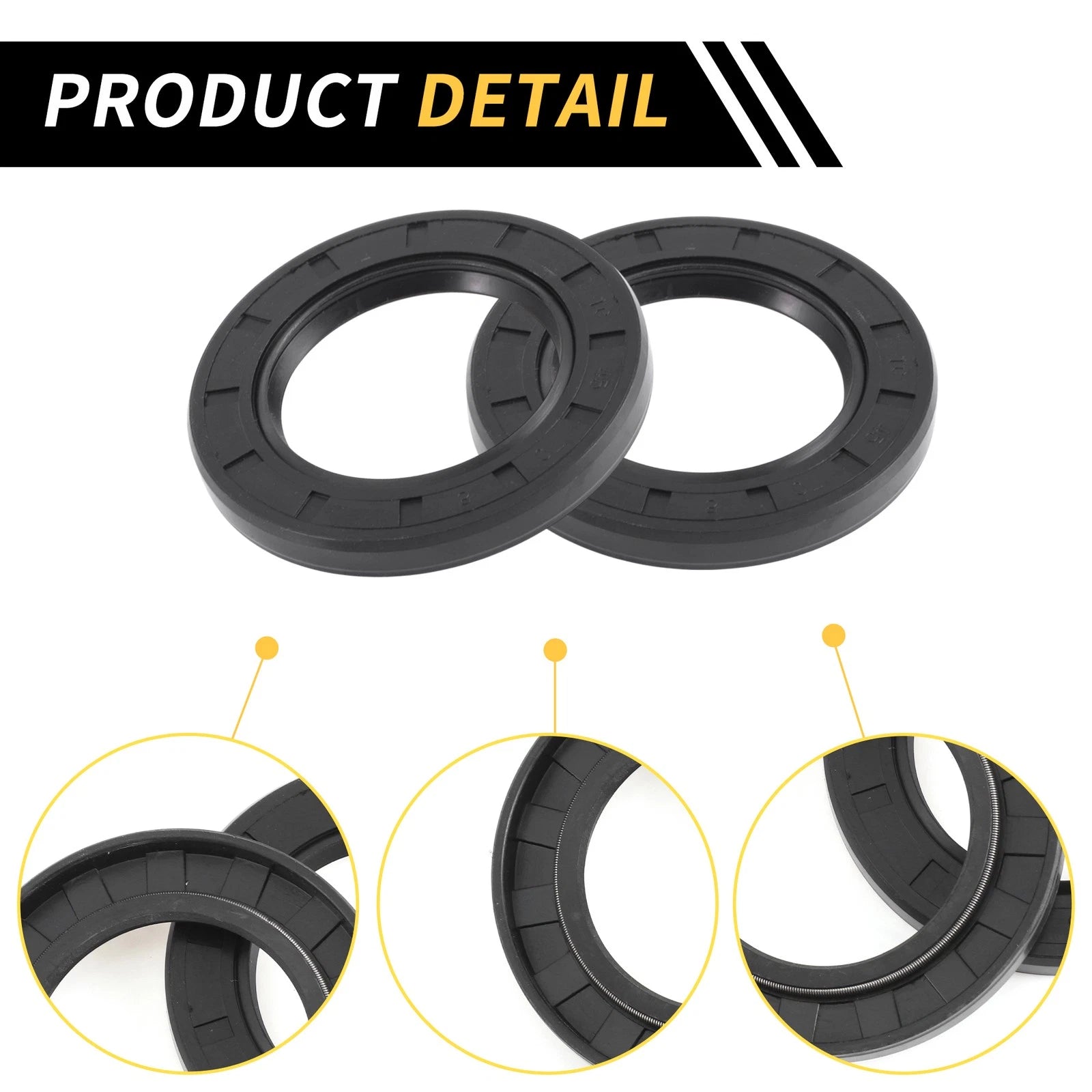 Set of 5 Oil Seal Rotary Shaft Seal NBR Rubber 45x70x8mm