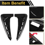 Air Flow Fender Vent Cover Trim for BMW X5 F15 M Sport (2014–2018) 1 Pair Glossy Black