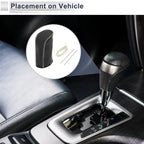 Gear Shift Knob Cover for Nissan Tiida (2004–2012) Black Beige Faux Leather