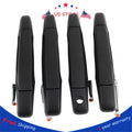Set of 4 Black Door Handles for Chevy GMC Tahoe Yukon Sierra (2007–2014)