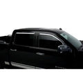4pc Putco Chrome ABS Window Visor Set for 2014 GMC Sierra LD 4DR Crew Cab