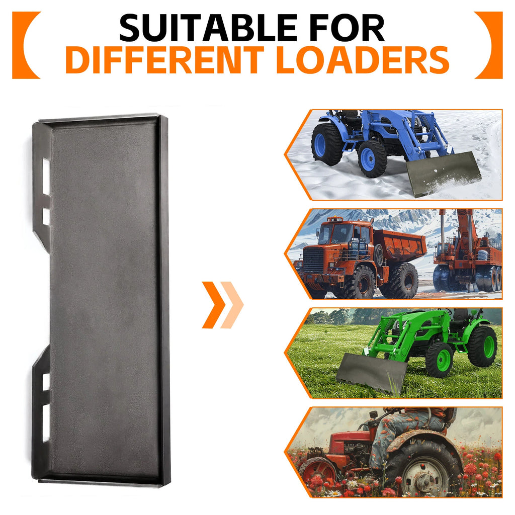 Skid Steer Mount Plate Adapter for Quick Tach Attachment (5/16" Thick)