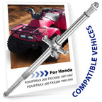 Rear Wheel Axle Shaft with Nuts for Honda FourTrax TRX200D (1991–1997)