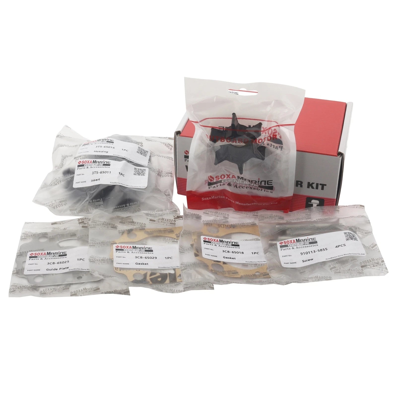 Water Pump Rebuild Service Kit for Nissan 40HP 50HP (1998–2006) 3C8-87322