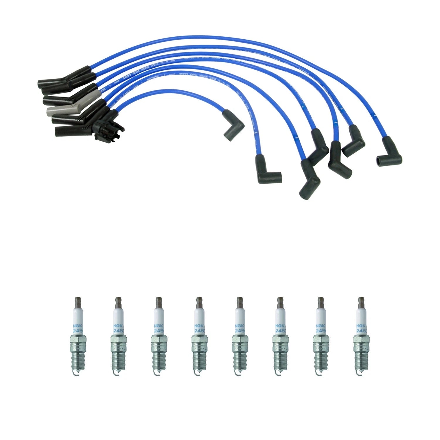 NGK Wire Set & 6 Laser Platinum Spark Plugs for Ranger Sable Taurus (1995–2005)
