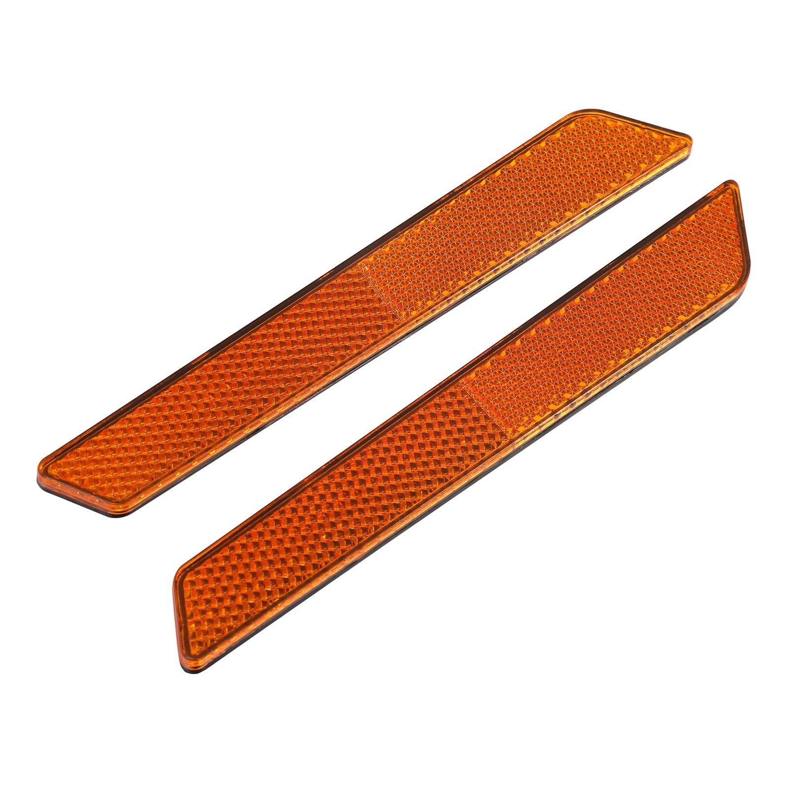 Saddlebag Latch Cover Reflectors Orange for Harley Road Street Glide (2014–2023)