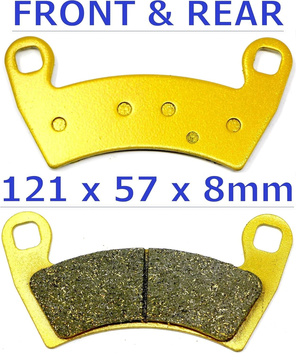 MC Brake Pads for Polaris Ranger EV 570-6 (2016–2021) Front Rear Brakes