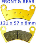 MC Brake Pads for Polaris Ranger EV 570-6 (2016–2021) Front Rear Brakes
