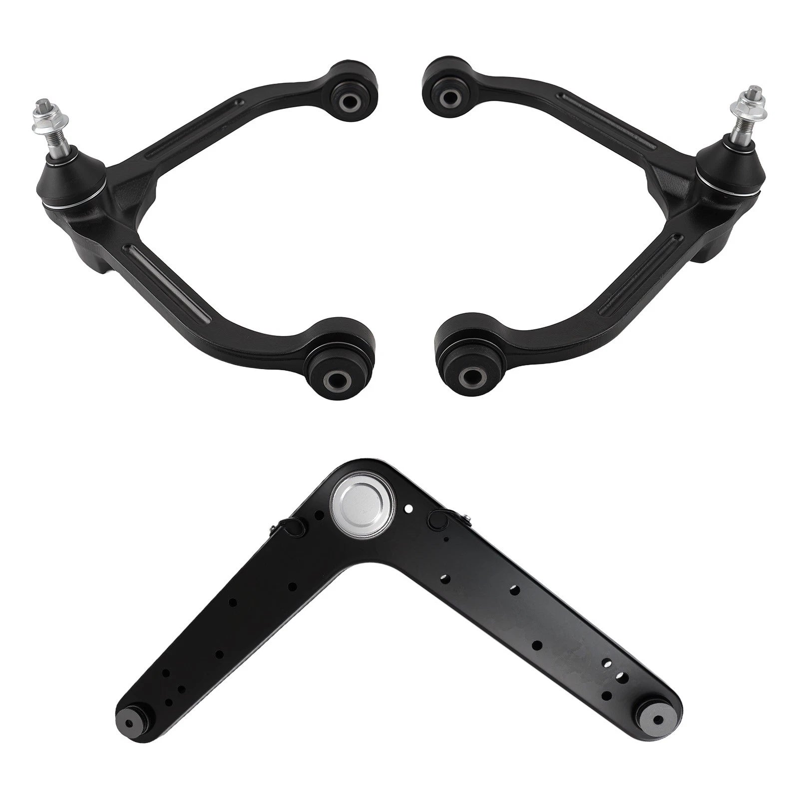 Set of 2 Front Upper & Rear Upper Control Arms with Ball Joints for Jeep Liberty (2002–2007)