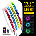 4X 17.5" RGB Wheel Ring Lights for Truck Car (APP + Remote)
