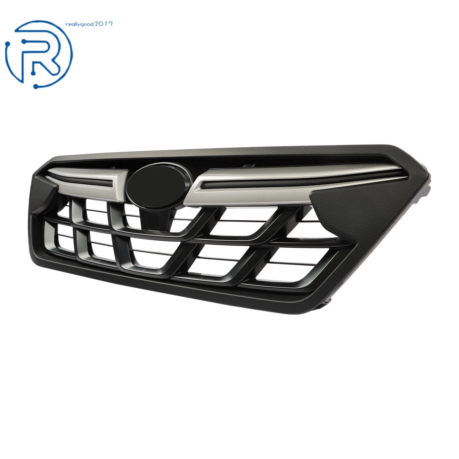 Upper Grille for Subaru Crosstrek (2021-2023) Silver Matte Black