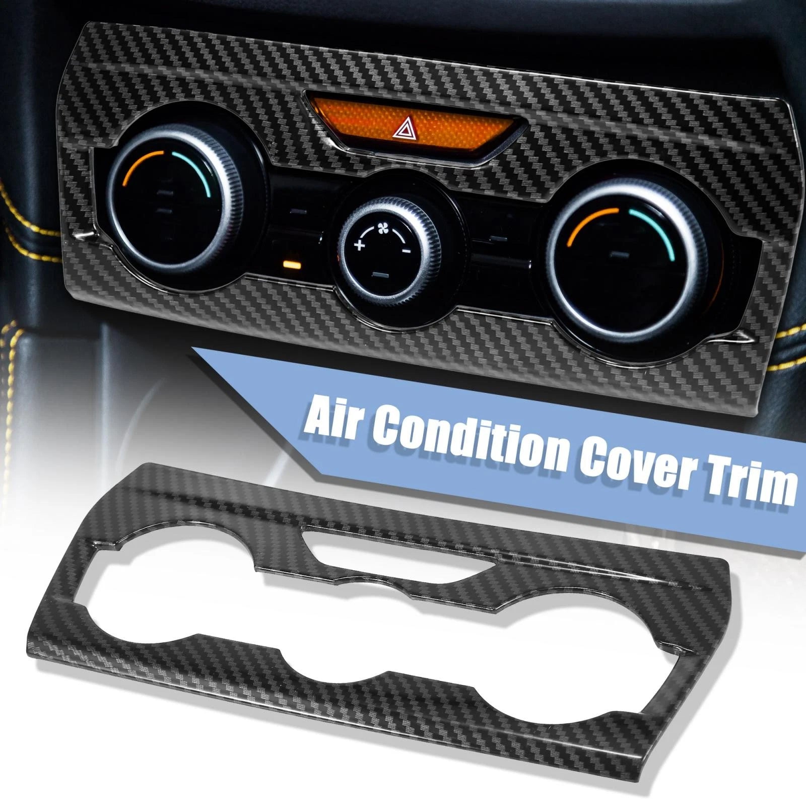Carbon Fiber Dashboard Air Condition Panel Cover for Subaru Crosstrek (2018–2023)