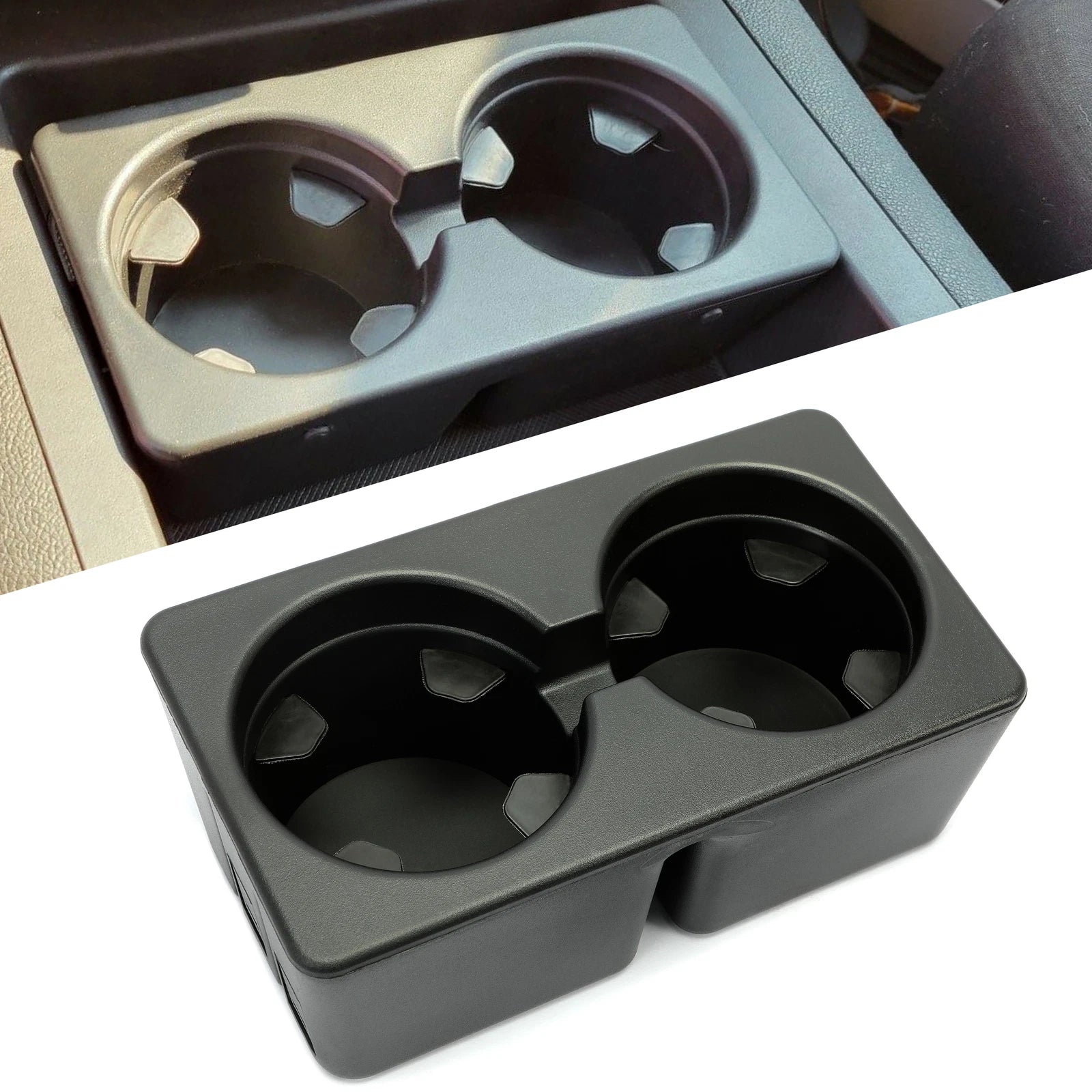Dual Console Drink Cup Holder for Chevy Silverado Tahoe GMC Sierra Yukon (2007–2014)