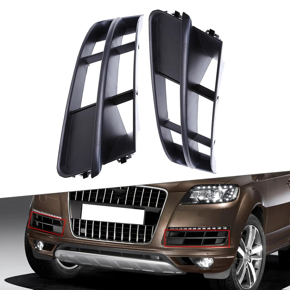 Set of 2 Front Bumper Cover Outer Lower Grilles for Audi Q7 (2010–2015)