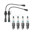 Denso Wire Set & 4 Iridium TT Spark Plugs for Protege (2000–2001)