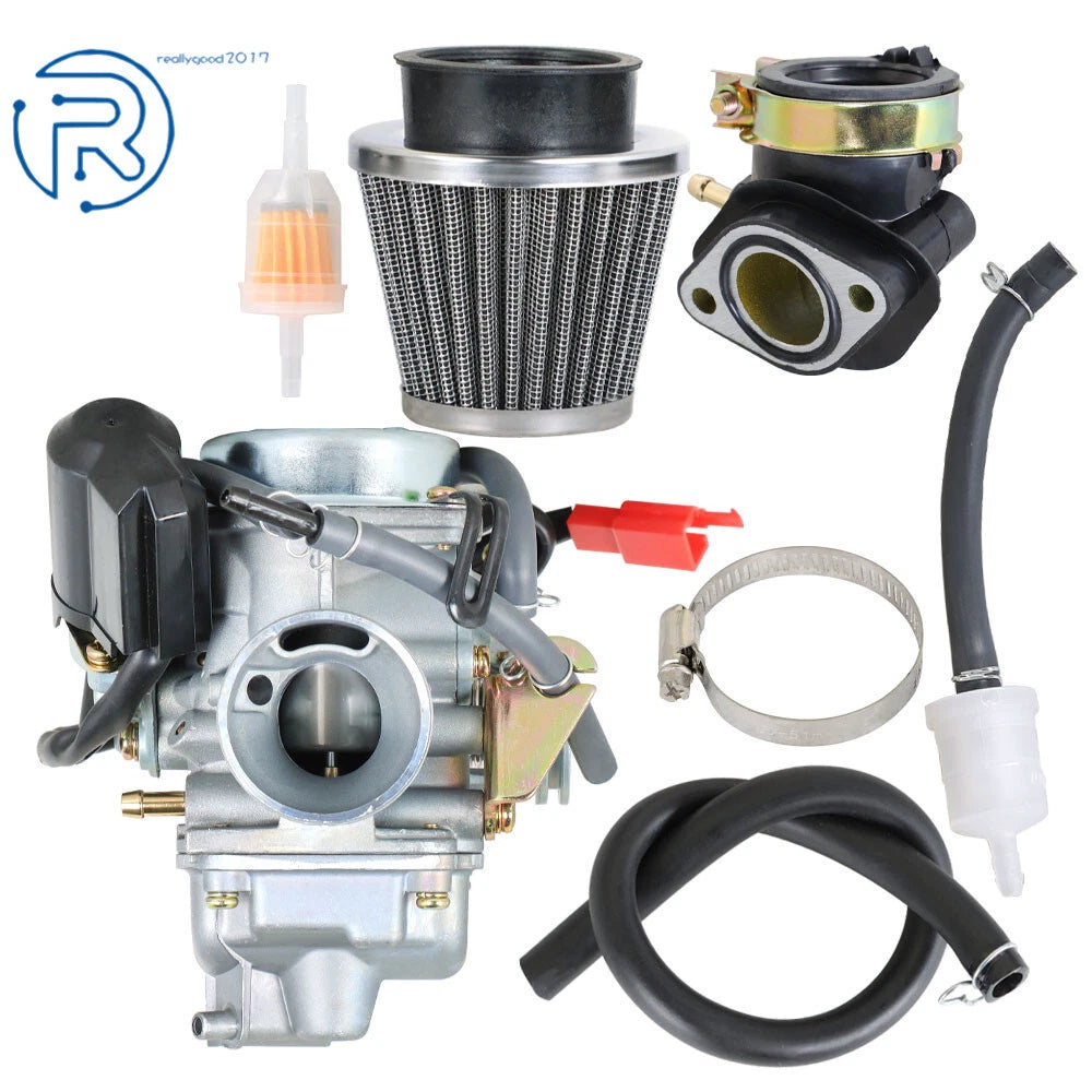 24mm Carburetor Air Filter for GY6 150cc ATV Go Kart Scooter (Kazuma, Taotao, SunL)