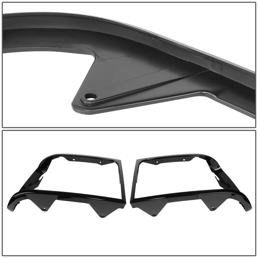 Pair Headlight Door Bezels for Ford F Super Duty Bronco F150 F250 F350 F53 (1992–1997)