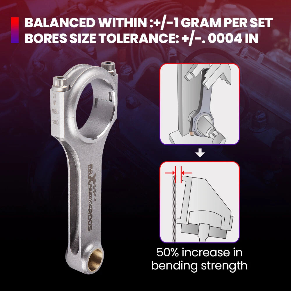 High Performance Connecting Rods for Mitsubishi Mirage 1.8L 4G93 (1990–2003)