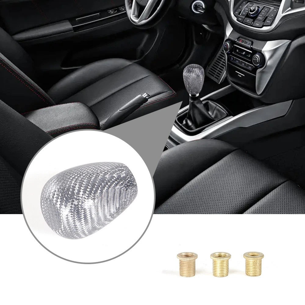 Carbon Fiber Manual Gear Shift Knob for Universal JDM Vehicles