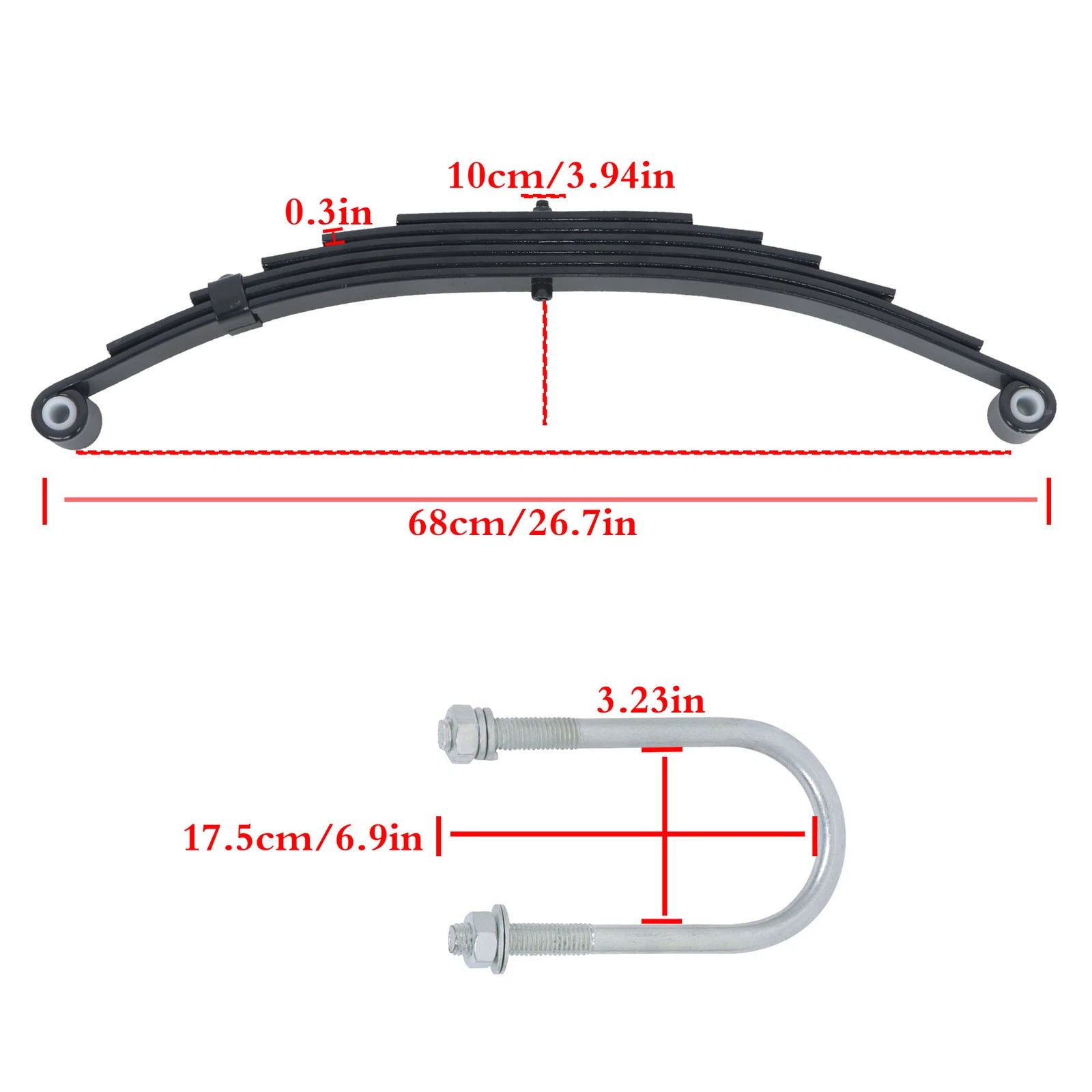 Tandem Trailer Axle Suspension Kit for Trailer (7000 lbs)
