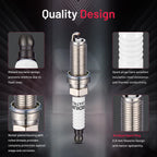 Set of 6 Iridium Spark Plugs for Acura ILX TLX (2013–2021)