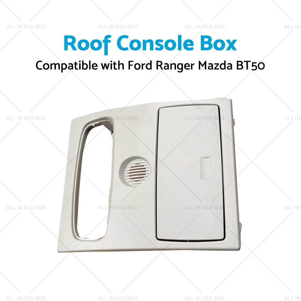 Roof Console Box Sunglass Holder for Ford Ranger Mazda BT50 (2012–2020) Gray