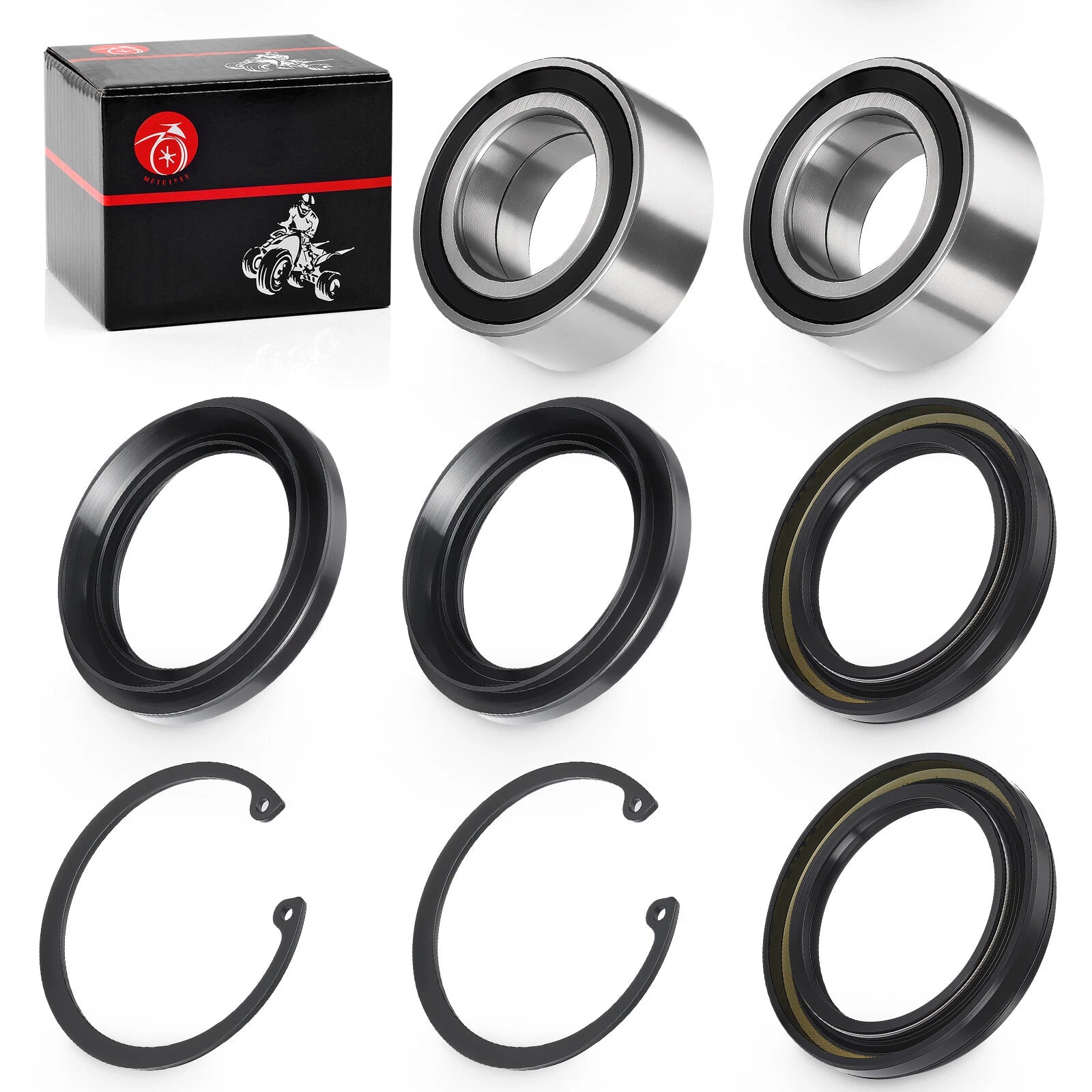 Rear Wheel Bearings & Seals Kit for Honda Rincon 650 TRX650 (2003–2005)