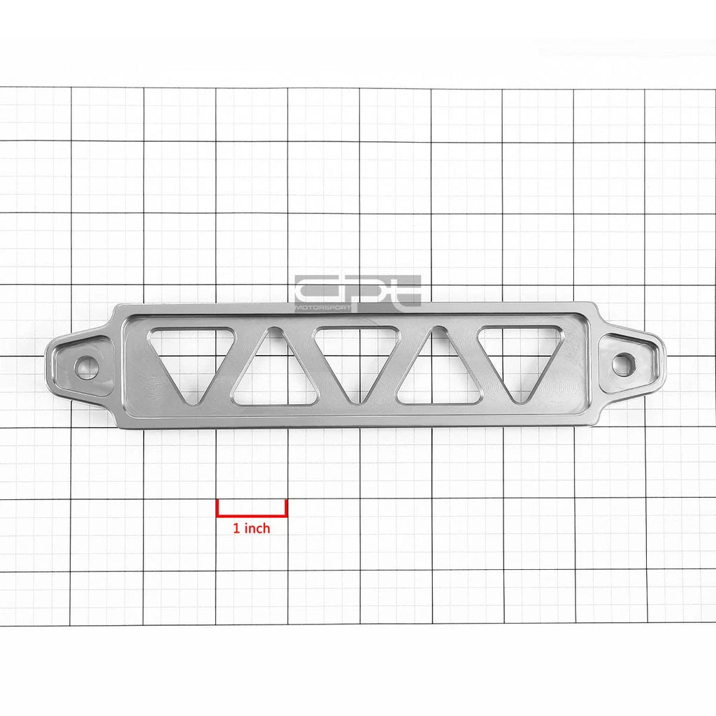 Silver Aluminum Battery Tie Down Mount Bracket for Auto Car (Universal)