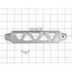 Silver Aluminum Battery Tie Down Mount Bracket for Auto Car (Universal)