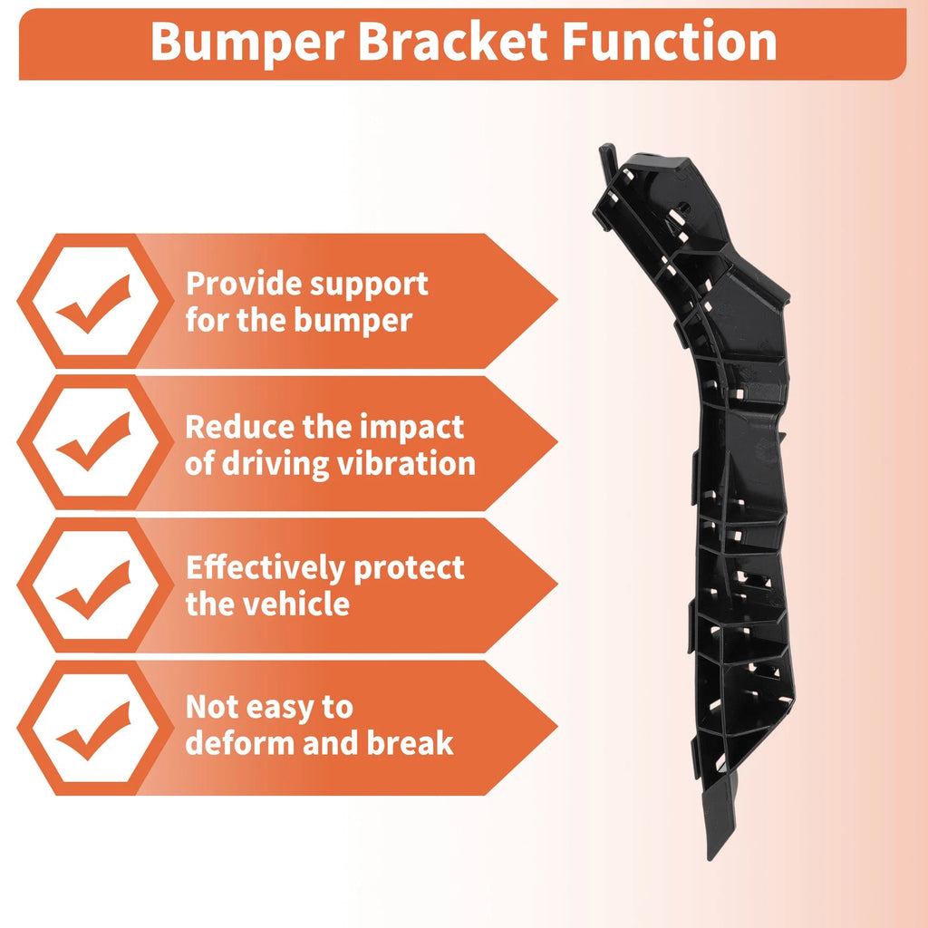 Bumper Bracket Set of 2 for Subaru Legacy Outback (2010–2014) No.57707AJ52A/57707AJ53A
